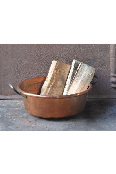 Porte Bûches en Cuivre Poli