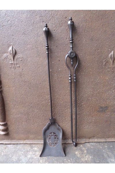 Ancien Serviteur Cheminée Anglais