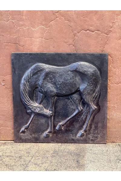 Plaque de Cheminée 'Chevaux'