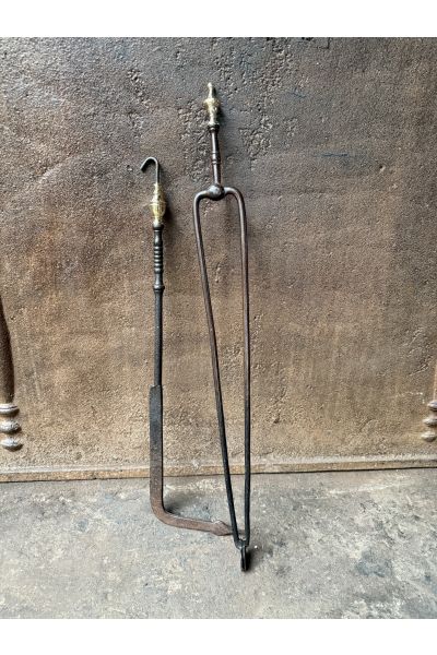 Ancien Serviteur Cheminée Néerlandais