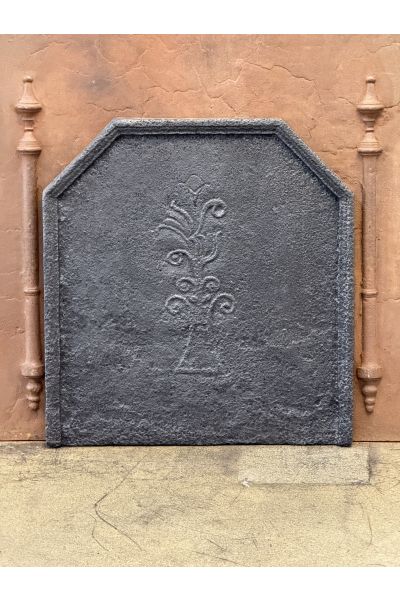 Plaque de Cheminée 'Panier de Fleurs'