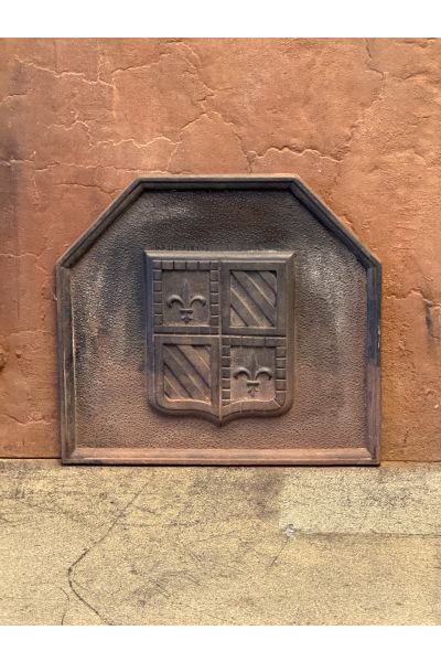 Plaque de Cheminée avec Blason