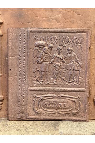 Plaque de Cheminée 'Thème Religieux'