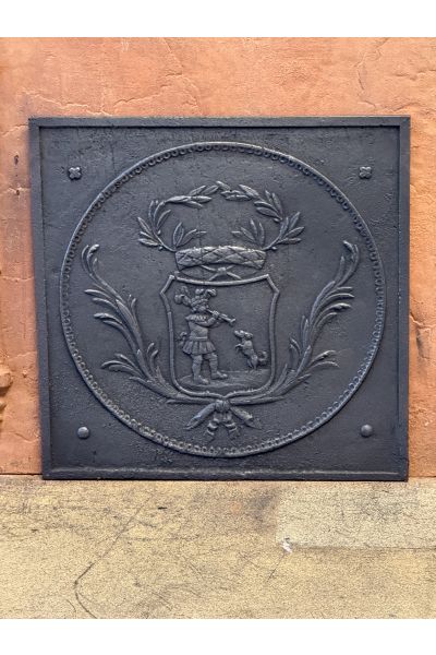 Plaque de Cheminée 'Piper Danse avec Chien'