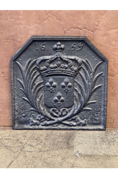 Plaque de Cheminée 'Armes de France'