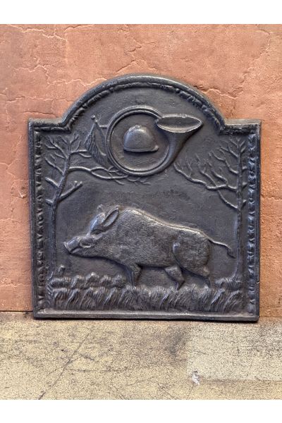 Plaque de Cheminée 'Allégorie de la Chasse'