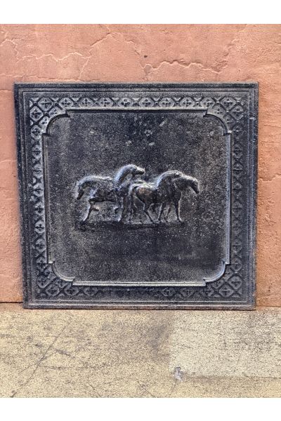 Plaque de Cheminée 'Chevaux'