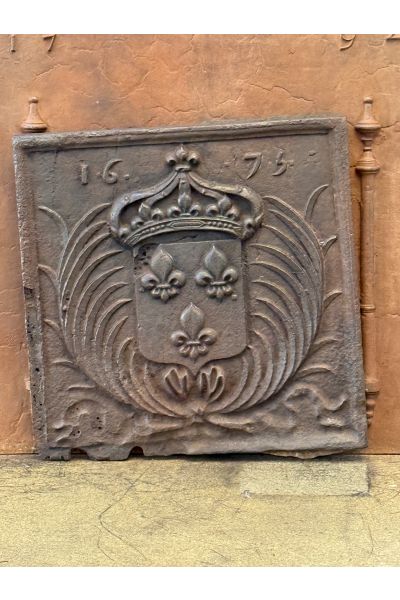 Plaque de Cheminée 'Armes de France'