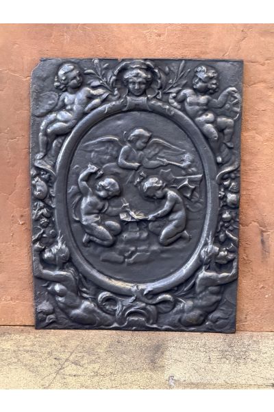 Plaque de Cheminée 'Amours'