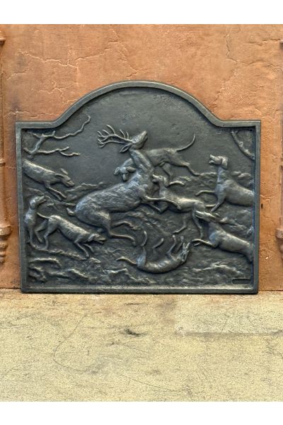 Plaque de Cheminée 'Scène Rurale'