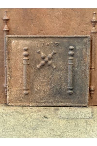 Plaque de Cheminée 'Croix de Saint André'