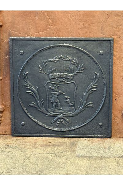 Plaque de Cheminée 'Piper Danse avec Chien'