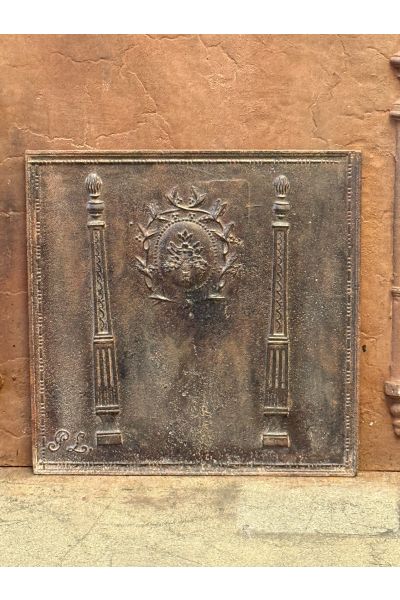 Plaque de Cheminée 'Panier de Fleurs'
