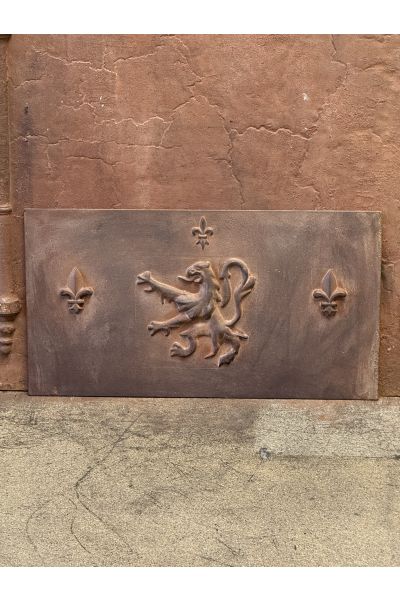 Plaque de Cheminée avec Blason