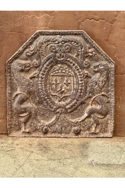 Plaque de Cheminée 'Armes de France'