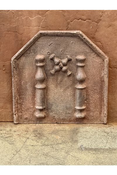 Plaque de Cheminée 'Croix de Saint André'