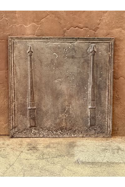 Plaque de Cheminée 'Colonnes de Liberté'