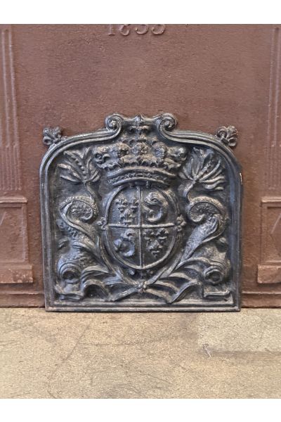 Plaque de Cheminée 'Armes de France'