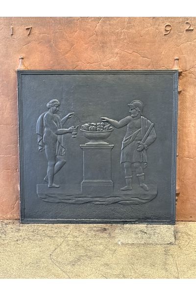 Plaque de Cheminée 'Scène Romaine'