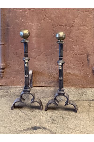 Anciens Chenets Fer Forgé