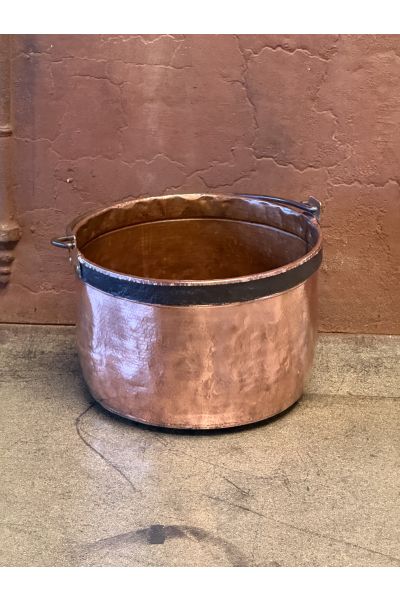 Porte Bûches en Cuivre Poli