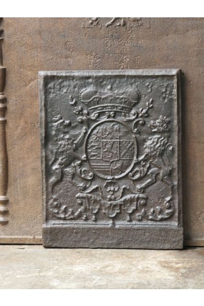 Plaque de Cheminée avec Blason