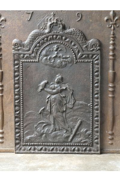 Plaque de Cheminée 'Scène Rurale'