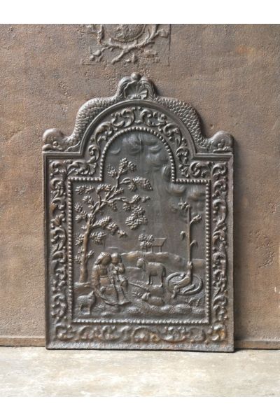 Plaque de Cheminée 'Scène Rurale'