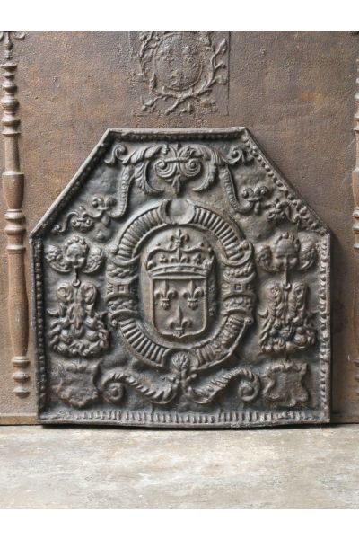 Plaque de Cheminée 'Armes de France'