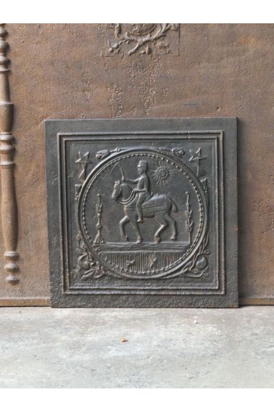 Plaque de Cheminée 'Scène Rurale'