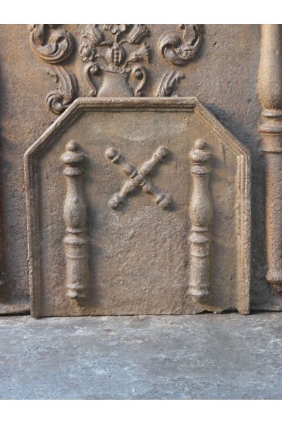 Plaque de Cheminée 'Croix de Saint André'