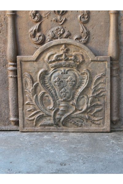 Plaque de Cheminée 'Armes de France'