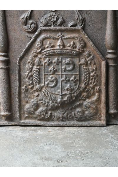 Plaque de Cheminée 'Armes de France'