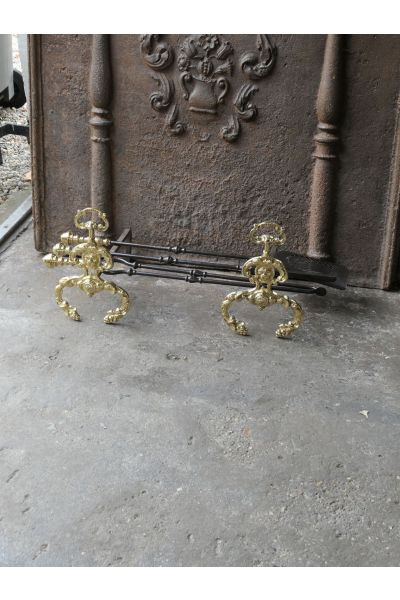 Ancien Serviteur Cheminée Anglais