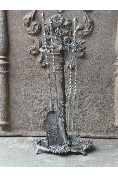 Ancien Serviteur Cheminée Anglais