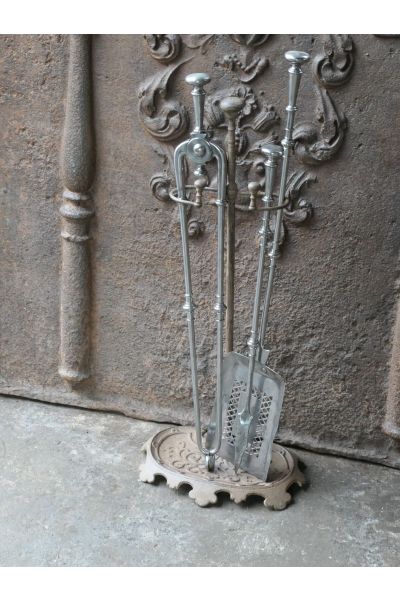 Ancien Serviteur Cheminée Anglais