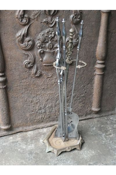 Ancien Serviteur Cheminée Anglais