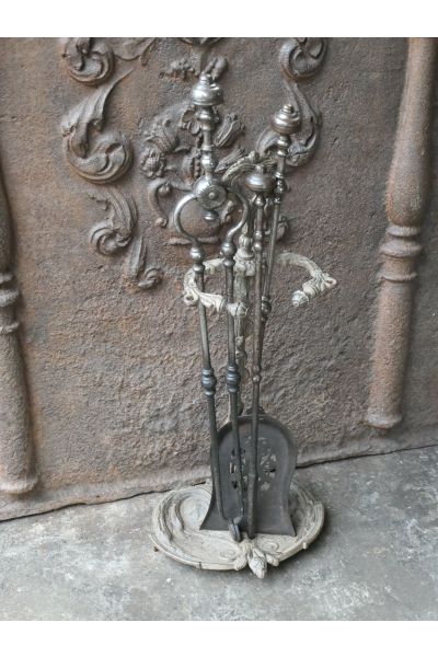 Ancien Serviteur Cheminée Anglais