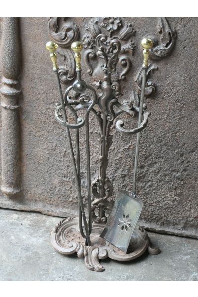 Serviteur Cheminée Victorien