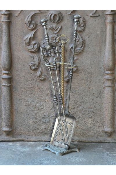 Grand Ancien Serviteur Cheminée Anglais