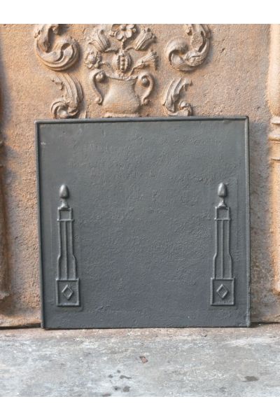 Plaque de Cheminée 'Colonnes de Liberté'