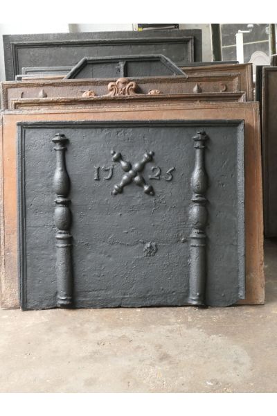 Plaque de Cheminée 'Croix de Saint André'