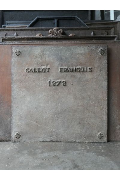 Plaque de Cheminée 'Année'