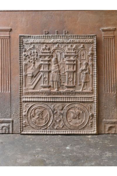 Plaque de Cheminée 'Thème Religieux'