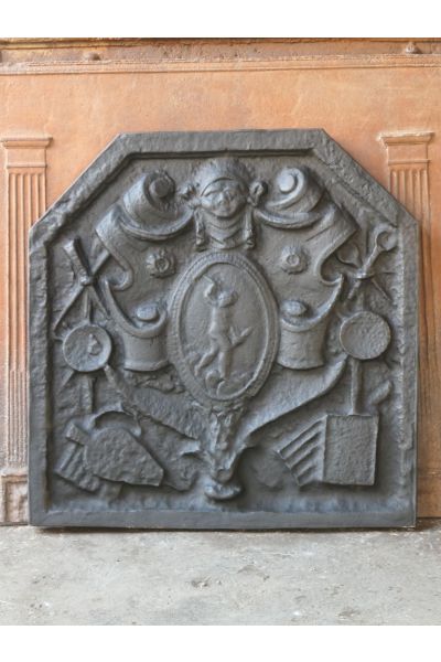 Plaque de Cheminée avec Blason