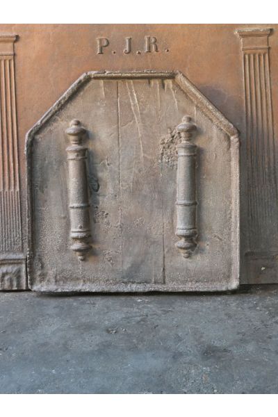 Plaque de Cheminée 'Colonnes d'Hercule'