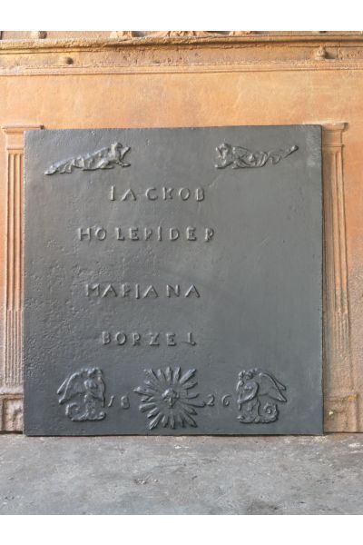 Plaque de Cheminée 'Mariage'