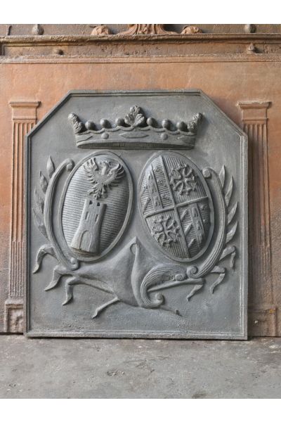 Plaque de Fonte avec Blason
