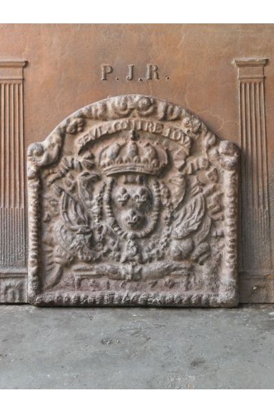 Plaque de Cheminée 'Armes de France'