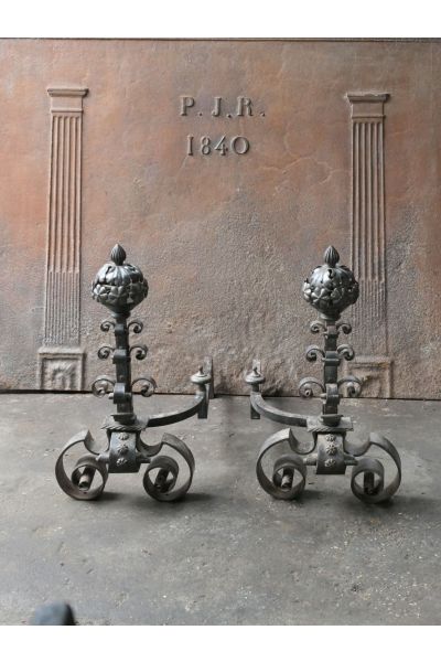 Chenets Art Nouveau